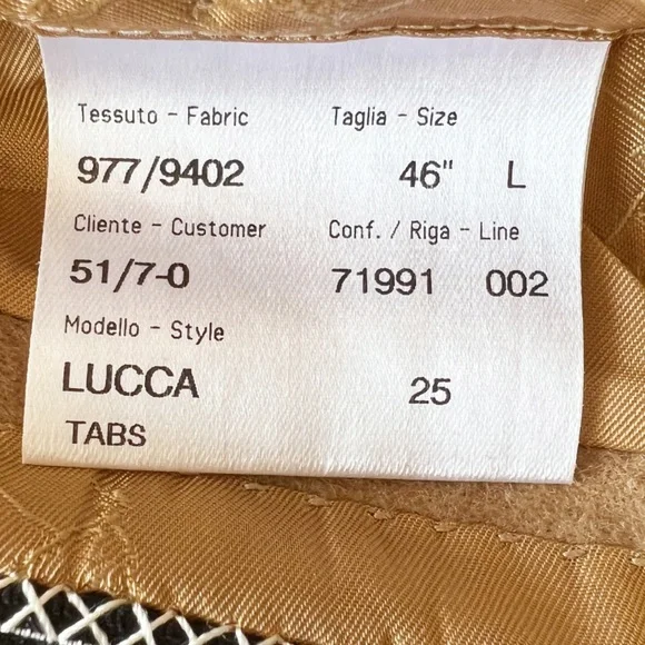 Brioni Lucca Tan Camelhair Blazer46 LONG